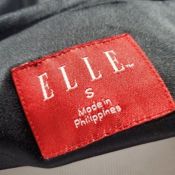 ELLE Black Cropped Dress Cardigan Jeweled Collar Detail Jacket - Picture 11 of 16